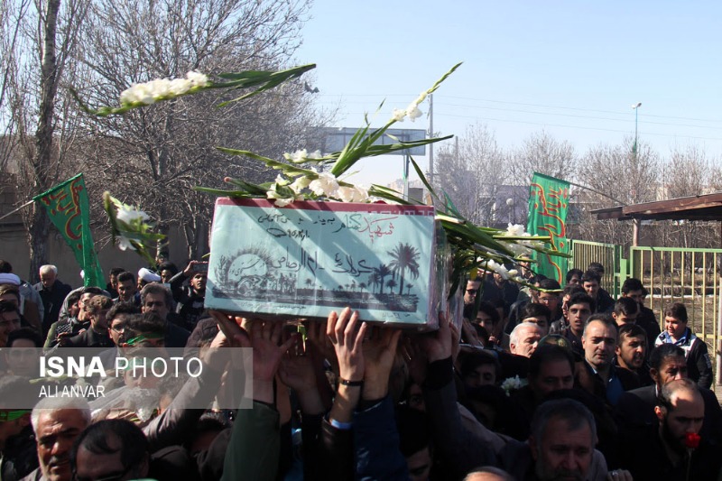 مراسم تشییع و تدفین شهید گمنام در دانشگاه فنی و حرفه ای واحد استان اردبیل